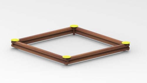 Sandy' Homokozó 2 soros 4 db asztallal 