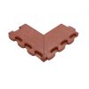 Puzzle Mat 3D®  esésvédő gumilap negatív sarokelem, egyenes, pár