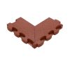 Puzzle Mat 3D®  esésvédő gumilap negatív sarokelem, egyenes, pár