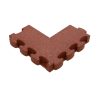 Puzzle Mat 3D®  esésvédő gumilap negatív sarokelem, egyenes, pár