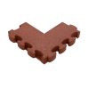 Puzzle Mat 3D®  esésvédő gumilap negatív sarokelem, egyenes, pár