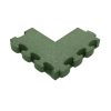 Puzzle Mat 3D®  esésvédő gumilap negatív sarokelem, egyenes, pár