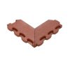 Puzzle Mat 3D®  esésvédő gumilap negatív sarokelem, lecsapott, pár