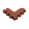 Puzzle Mat 3D®  esésvédő gumilap negatív sarokelem, lecsapott, pár
